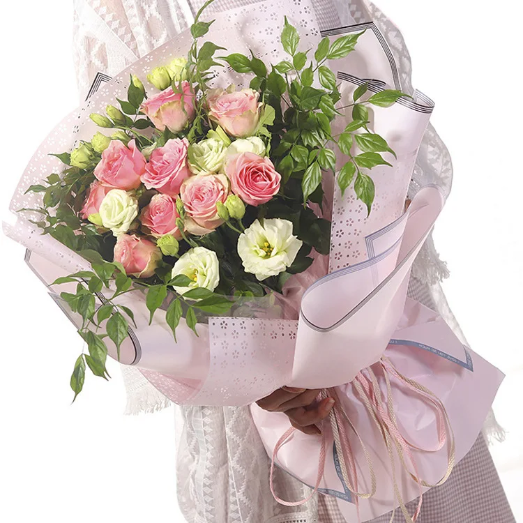 20PCS Bouquet packaging material new Korean plastic waterproof flower wrapping paper Han Su love | Дом и сад
