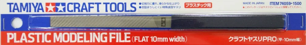 Фото Пластиковый напильник для моделирования Tamiya 74059 Craft Tools (плоская ширина 10 мм) Пластиковый напильник для моделирования Tamiya 74059 Craft Tools (плоская ширина 10 мм)