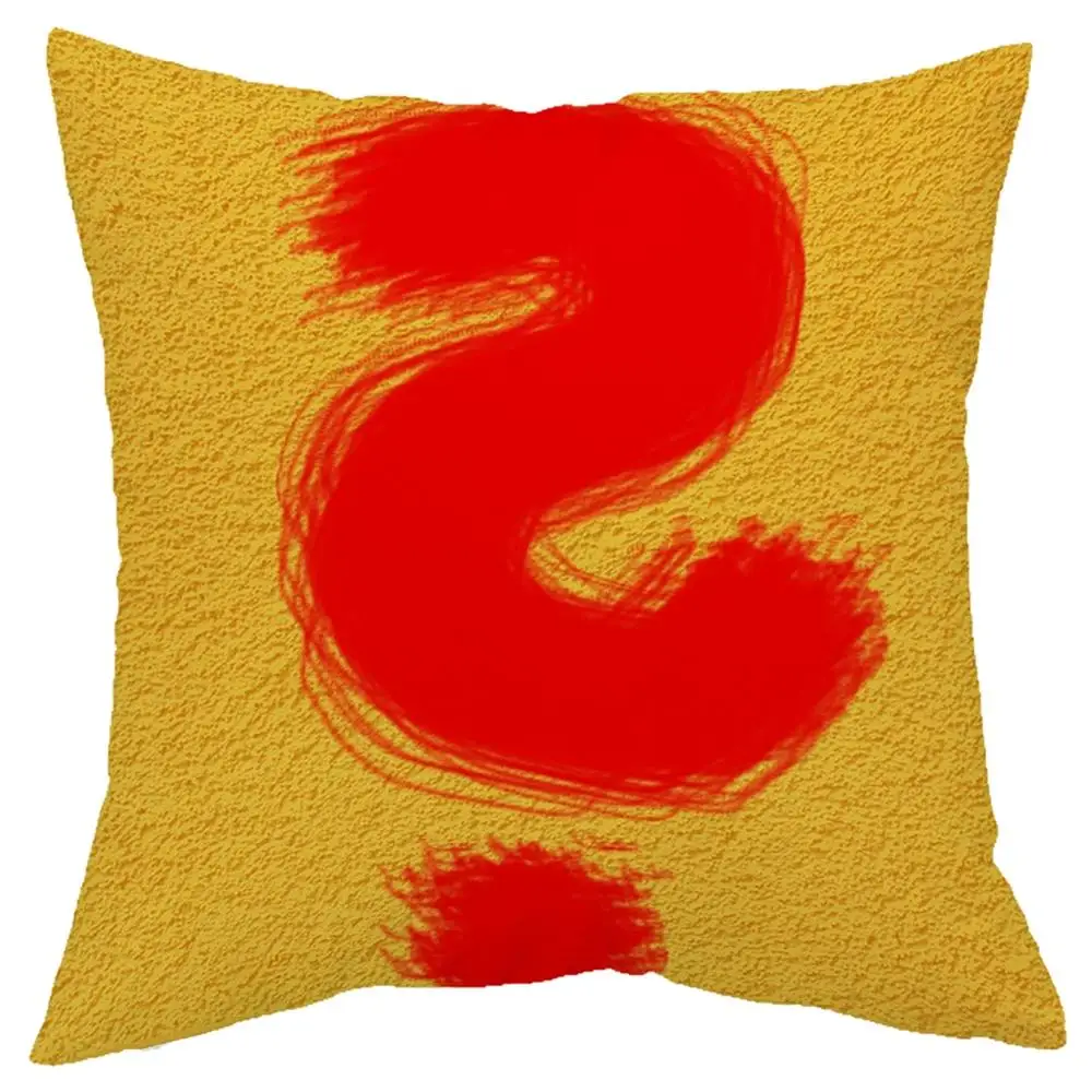 

45x45cm Yellow Pillow Case Sofa Car Waist Throw Cushion Cover Home Decoration Home Sofa Living Room Decorative