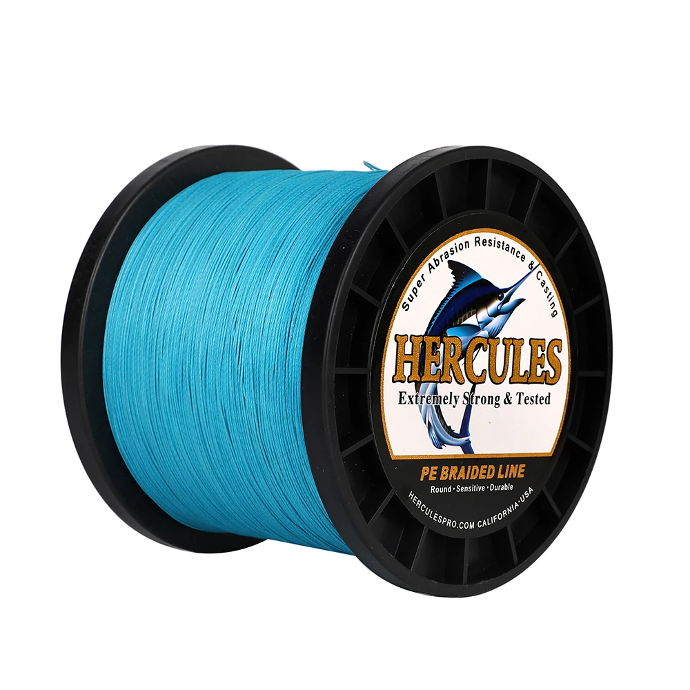 Рыболовная леска Hercules Pe синяя 9 нитей карповая оплетка 10 320LB речная 100 2000M подарки