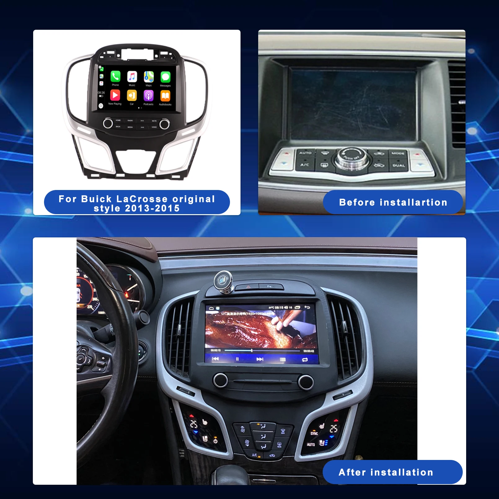 Автомагнитола для Buick LaCrosse оригинальный стиль 2013- 2015 gps-навигатор автомобиля 4G