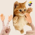 Игрушка для домашних животных, пальчиковая кроватка, игрушки для кошек, Интерактивная детская резиновая игрушка для массажа рук, милая детская игрушка, котенок, милая 2020