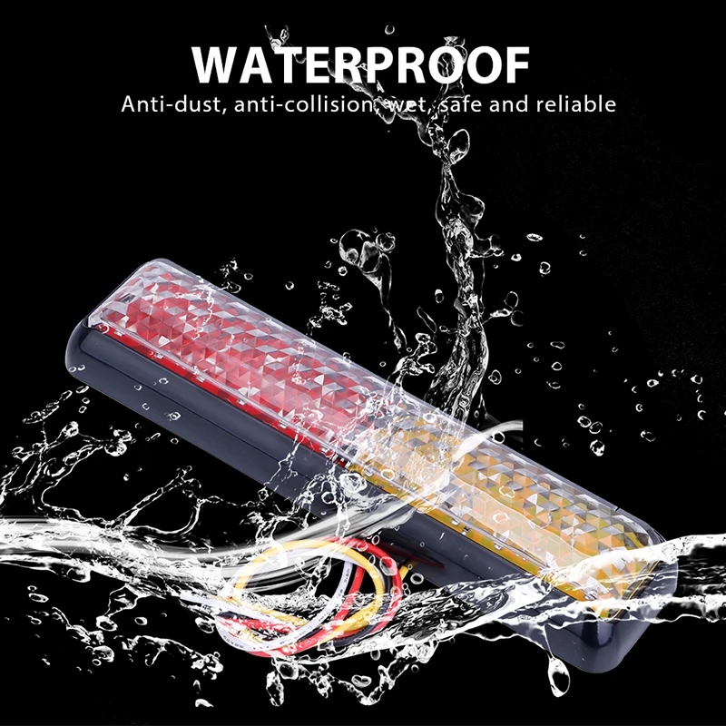 24 В/12 в грузовик светодиодный задний фонарь водонепроницаемый тормоз задние