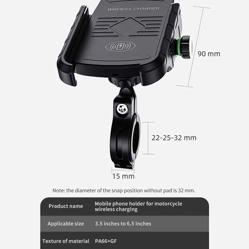 motorcycle phone holder usb qc3 0 fast charger motorbike mirror mobile stand support qi wireless charging gps cellphone mount free global shipping