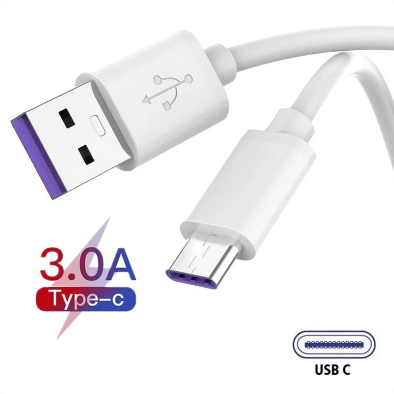 

USB Fast Charge Cable For Samsung Galaxy S10 S9 S8 Note 9 8 A40 A50 A70 M30s 3M Type C Cable Usb Cable For Xiaomi Mi 9T 9 Mi9T