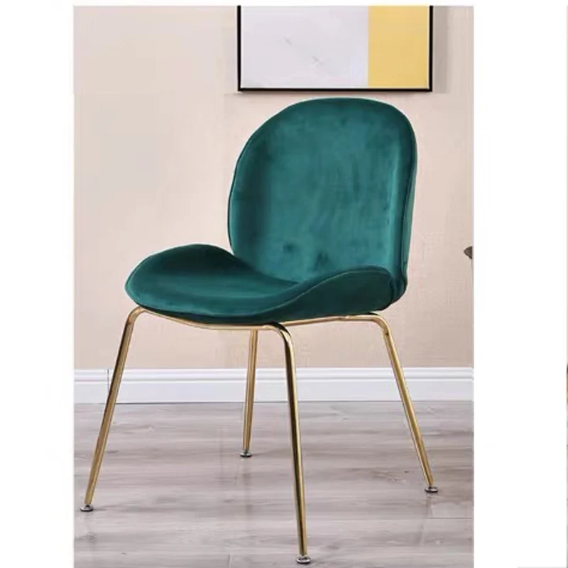 Обеденный стол с фланелевым бархатным покрытием Кухонное кресло ножками из