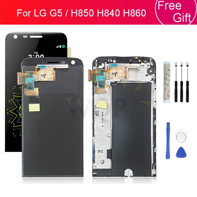 ЖК дисплей для LG G5 H850 H840 H860 с рамкой цифровой преобразователь экрана в сборе