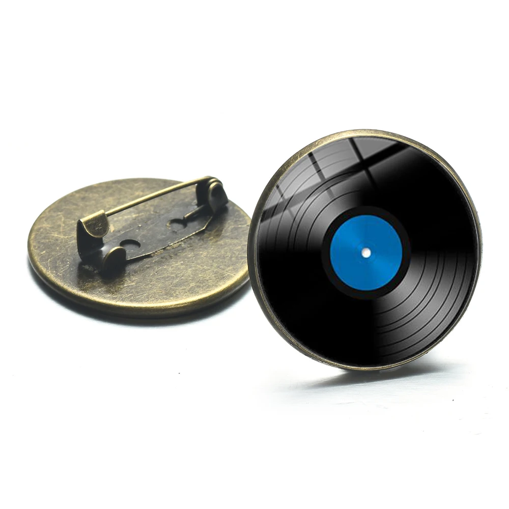 Брошь в стиле панк с виниловыми пластинками ретро | Украшения и аксессуары