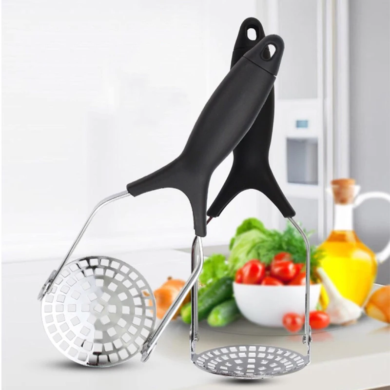 

Potato Masher Ricer Puree Pressed Foldable Juice Maker Stainless Steel Potato Pusher Smooth Mashed Potatoes Crusher Fruit Tools