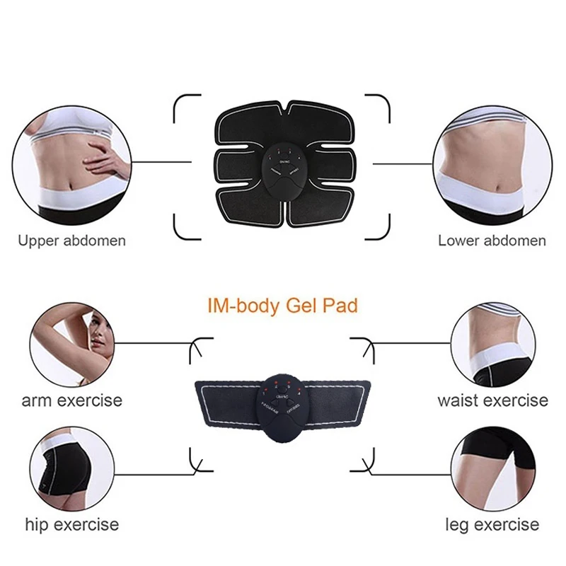 Smart Ems Electric Muscle Stimulator for Exercises Abdominal Trainer Hip Buttock Six Pack Body Fitness Slimming Massage |