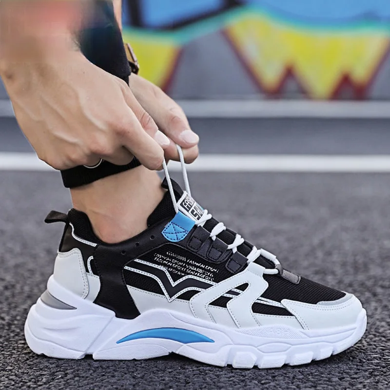 

Mesh Men Shoes new Breathable White Mens Sneakers Trendy Lace-Up Lightweight Walking Big Size Man Tenis Shoe Zapatillas Hombre