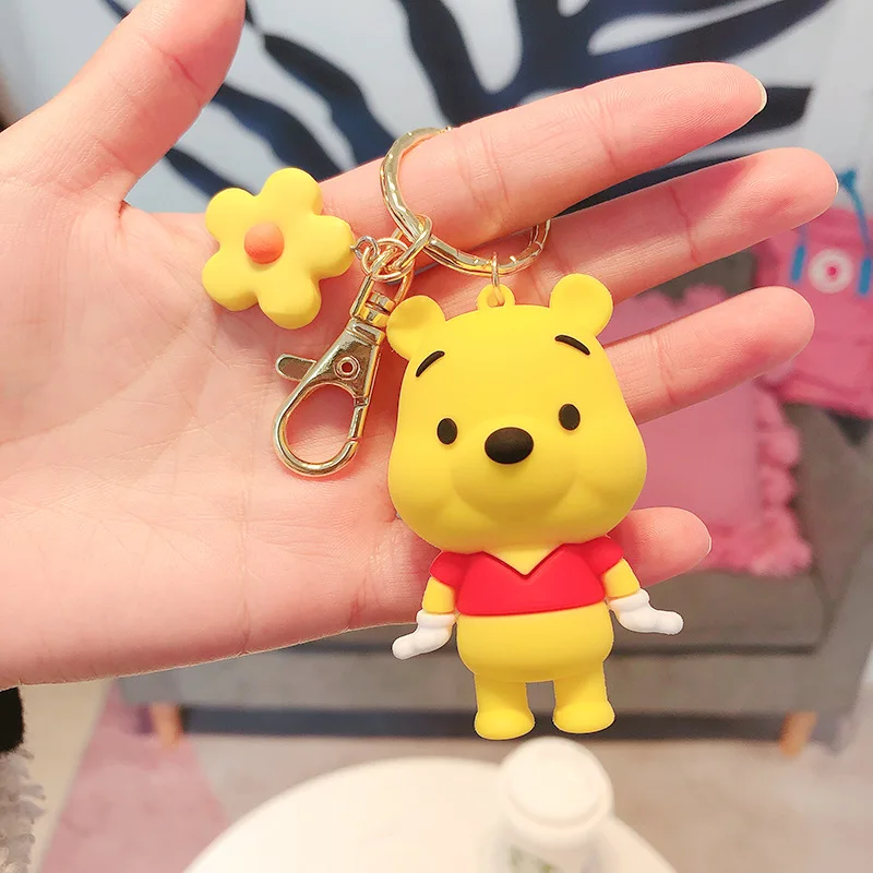 

Lovely Mouse Stitch Glue Drop Doll Key Chain Hanging Keychain Cartoon Silicone School Bag Car Cute Creative Gifts Keyring