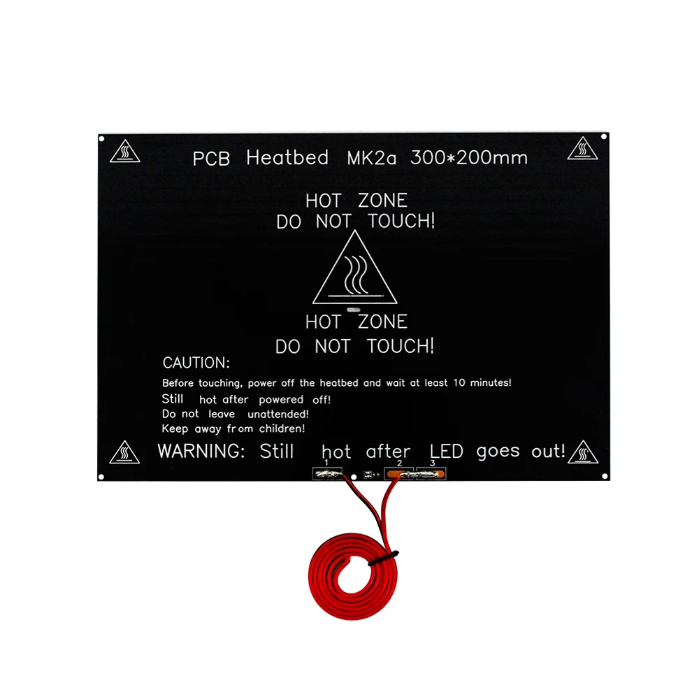 Алюминиевая грелка RepRap MK2A для 3D принтера 300*200*3 0 мм 12 В/24 В | Компьютеры и офис