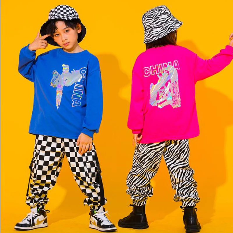 

Свитшот детский, в клетку, в стиле хип-хоп