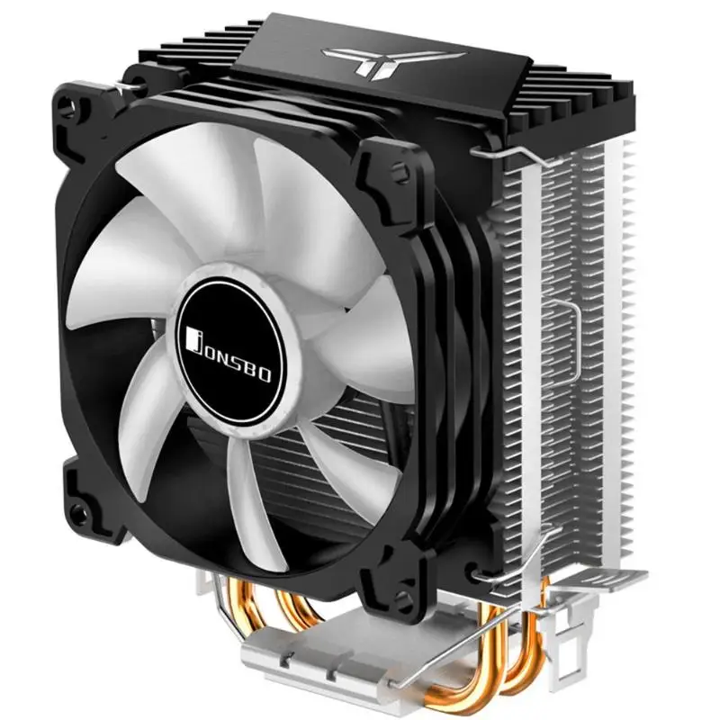 Jonsbo CR1200 2 тепловые трубки башня процессор кулер RGB 3Pin Охлаждающие вентиляторы радиатор гидравлический подшипник для LGA 775/1150/1151/1155/1156