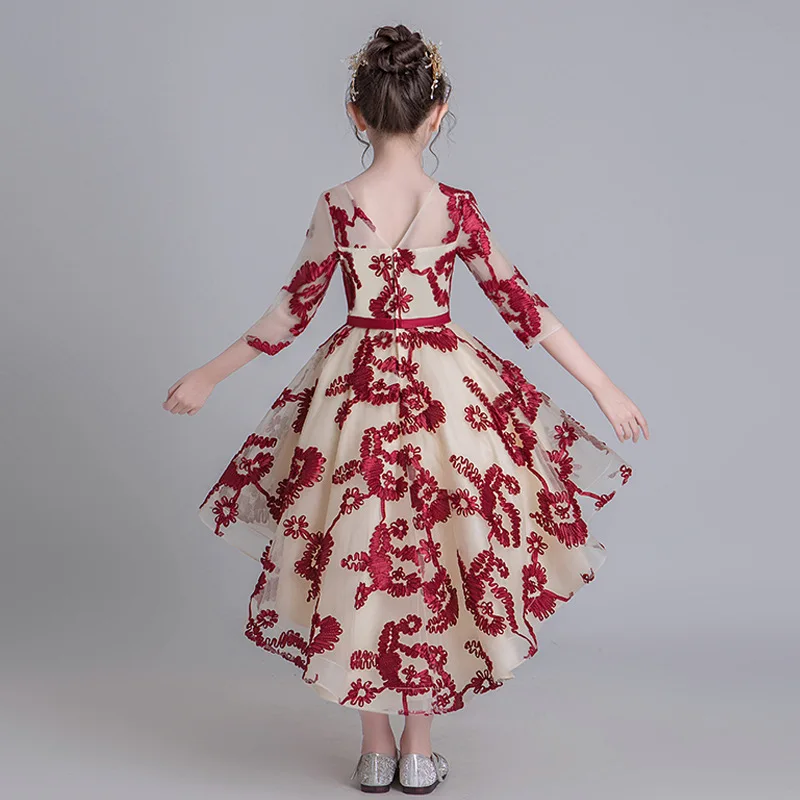 Детское платье с цветами для девочек девочек-подростков детская одежда на день