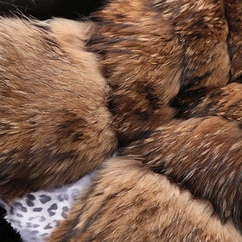 

Faux Fur Coat Slim Leather Jacket Women's 2020 Winter Black Long Sleeve Thick Warm Fur For Women Overcoat Female Plush Clothing