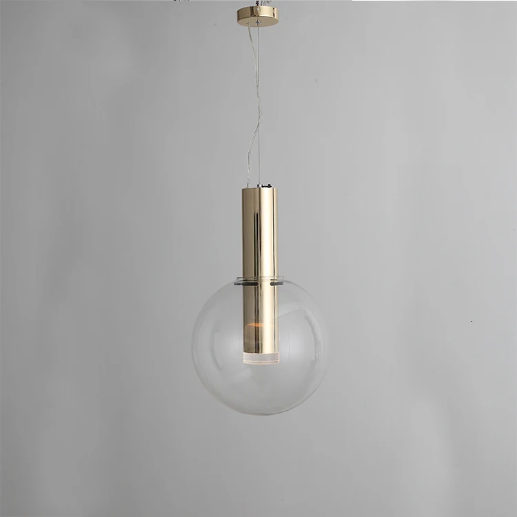 Прозрачный цвет подвесной светильник Led/энергосберегающий стеклянный абажур