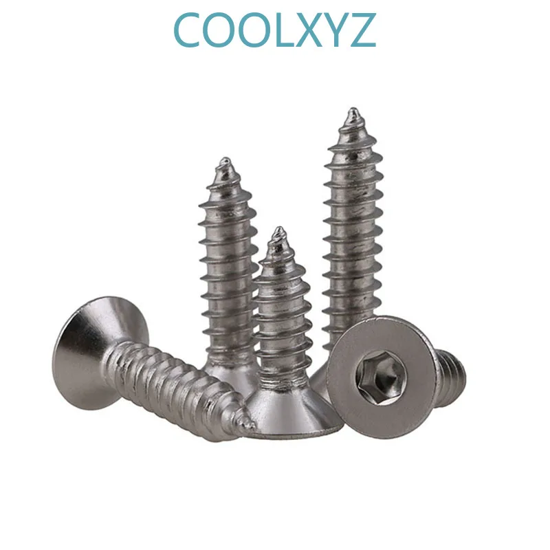CoolXYZ 304 винты из нержавеющей стали с плоской головкой и шестигранным отверстием