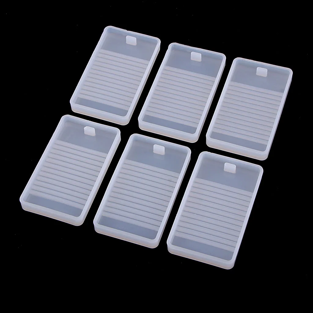 

6x DIY Dried Flower Mold Resin Silicone DIY Candle Soap Jewelry Making Mould