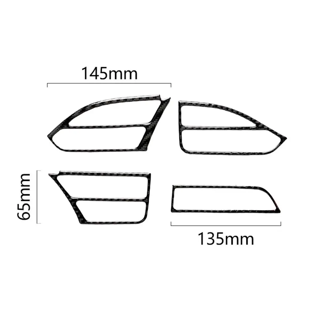 

Hot Sale Air Vent Trim Classic Delicate 4pcs/set Carbon Fiber A/C Air Vent Frames Trim Cover Stickers for Tesla Model X