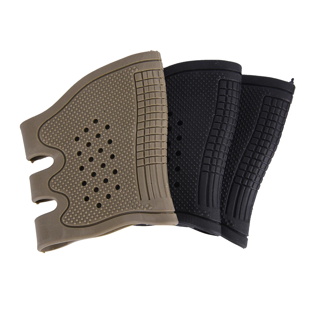

Anti Slip Glock Holster Sleeve Handle Pistol Rubber Tactical Slip On Rubber Cover Hand Grip Glove Grip Glove Random