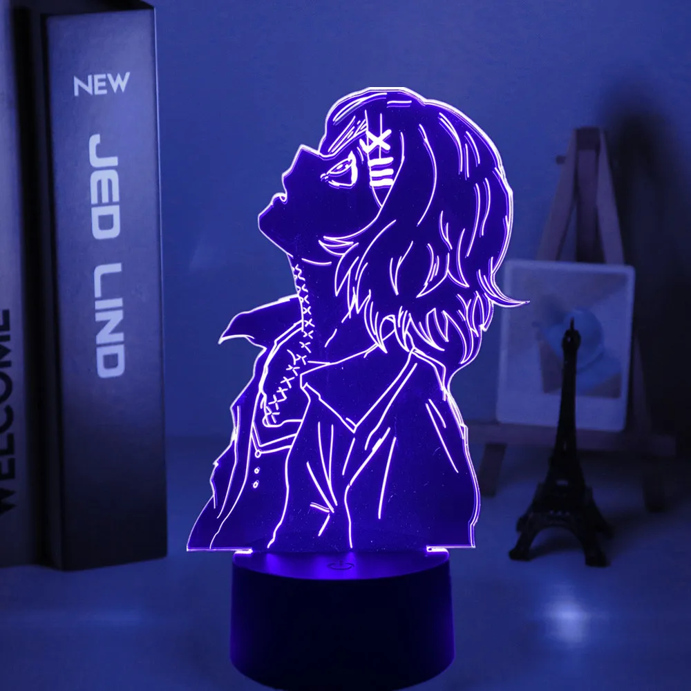 

Anime Tokyo Ghoul 3d Lamp Juuzou Suzuya for Bedroom Decor Nightlight Cool Birthday Gift Tokyo Ghoul Led Night Light Juuzou