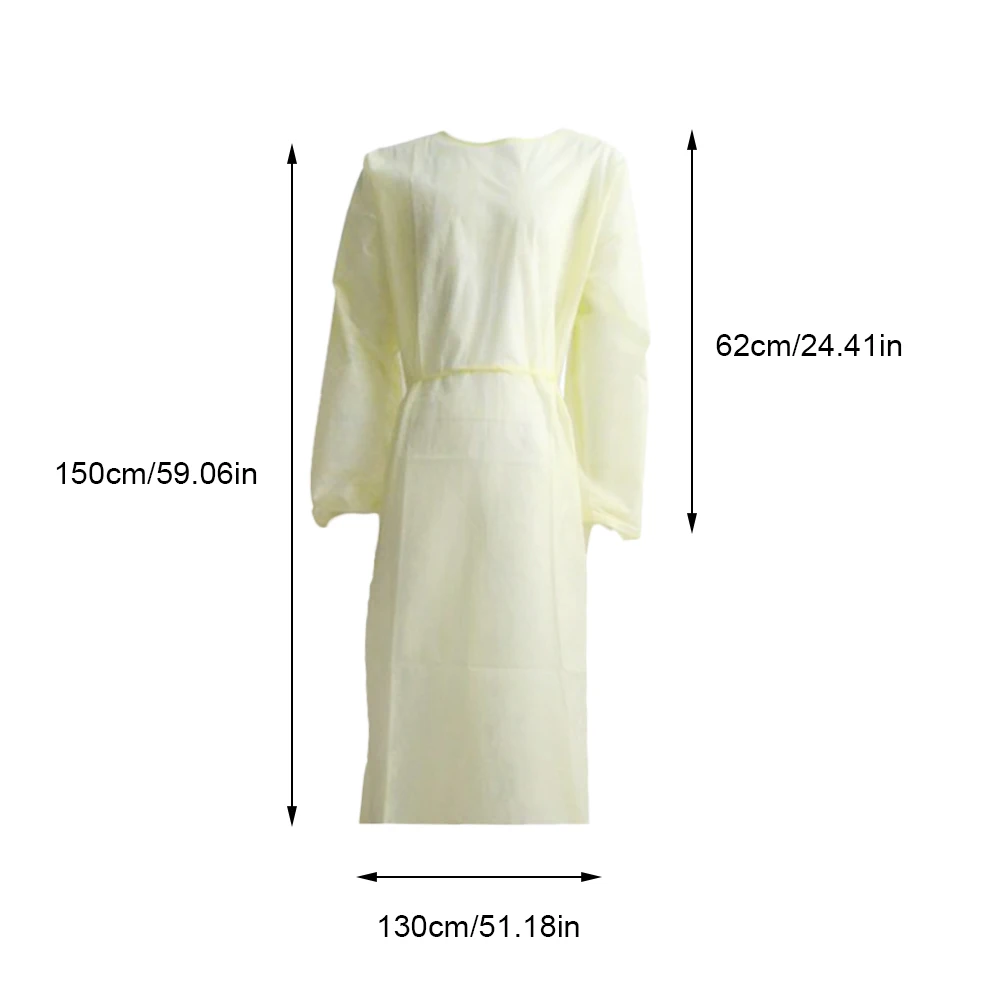 10 шт. одноразовый защитный халат домашняя дышащая Защитная изоляционная одежда