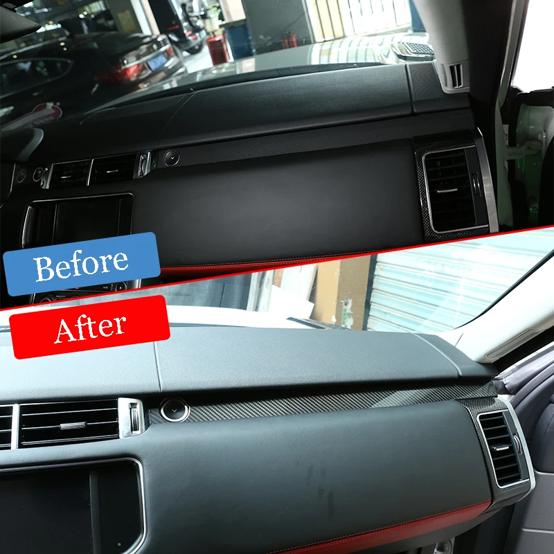 Отделка пассажира из настоящего углеродного волокна для Range Rover Sport RR 2014-2019 LHD