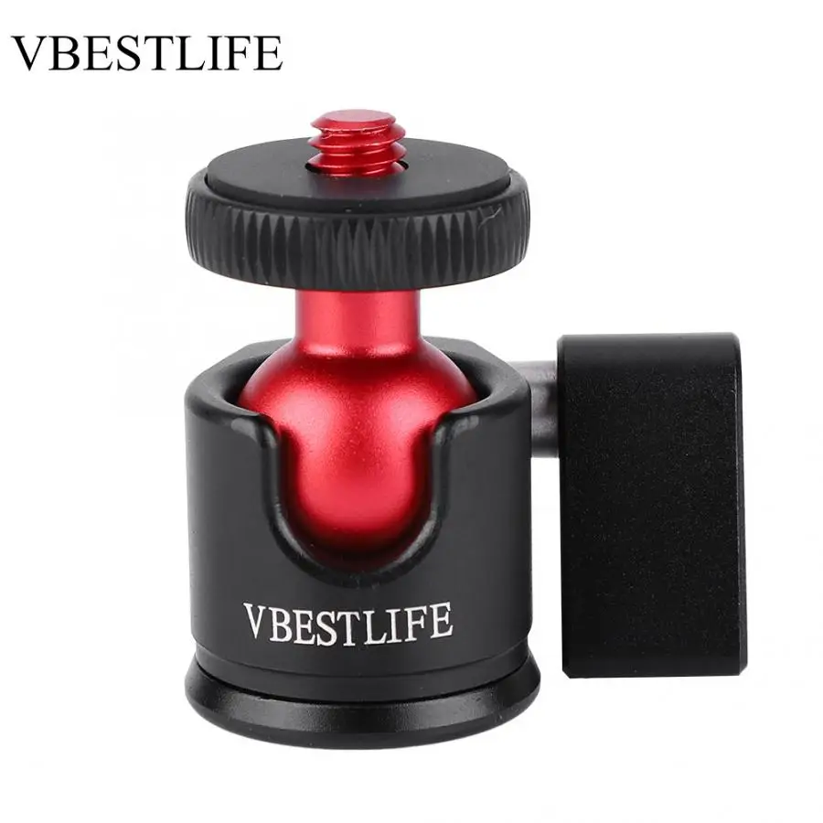 VBESTLIFE металлическая 360 градусная Поворотная мини шаровая Головка 1/4 &quotвинтовое