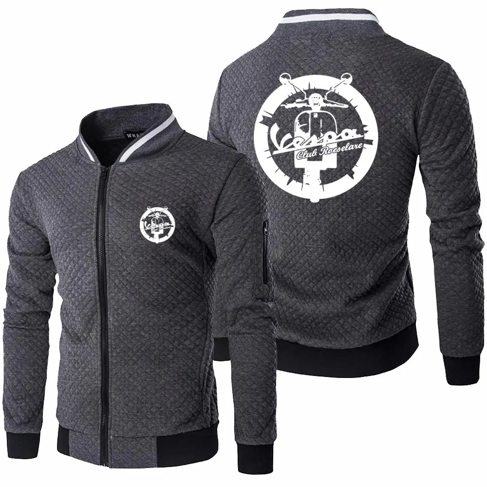 

2021 New Spring Autumn Mens Vespa Logo Jacket Long Sleeve Sportswear Casual Zipper Hoody Male Sweatshirts Tops