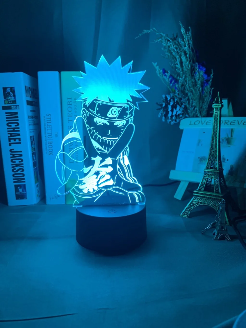 Светодиодный ночник с аниме Наруто Узумаки командный 7 дюймов Sasuke Kakashi Hatake