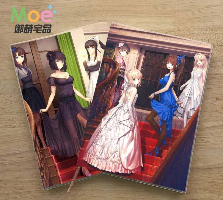 

Anime Aozaki Aoko Figure Student Writing Paper Notebook Delicate Eye Protection Notepad Diary Memo Gift
