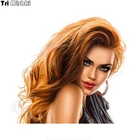 Три мишки WCS791 14*15 см, очаровательные локоны, светлые волосы для девушек, разноцветные наклейки, аксессуары для мотоциклов, наклейка