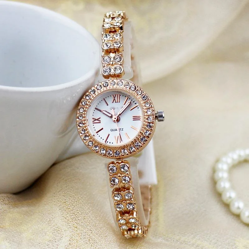 

New high-end fashion women's Diamond Bracelet Watch exquisite women's Roman digital bracelet watch student Watch