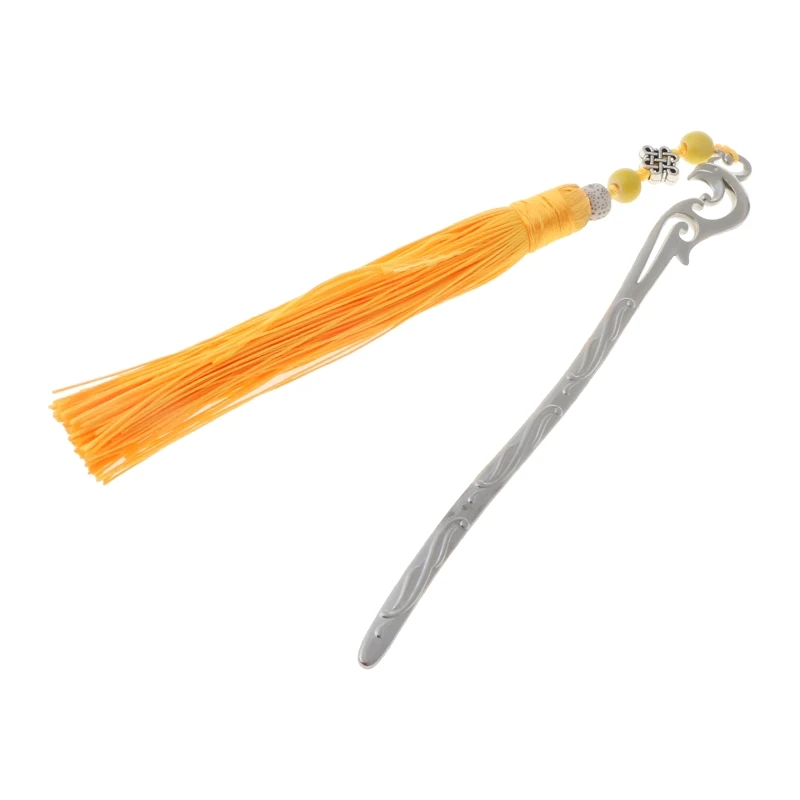 

Chinese Style Vintage Classic Metal Bookmark Tassel Beads School Office Supplies