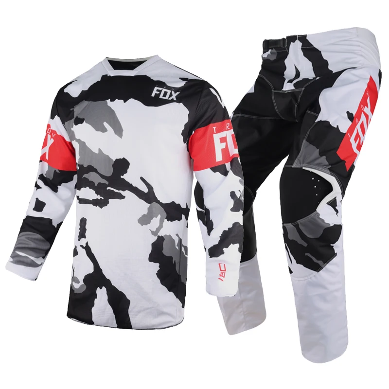 Горячая распродажа! 2021 MX/ATV Racing Red Revn Jersey брюки Gear Combo для ATV DH MX Off-Road Dirt Bike Мотокросс