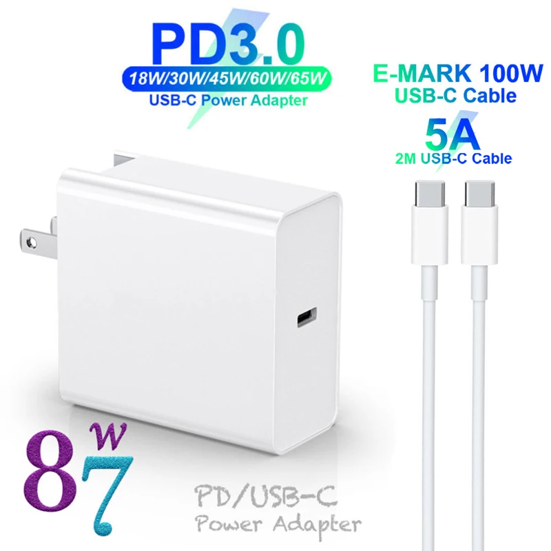 один порт 87 вт usb c pd 30 быстрое заря