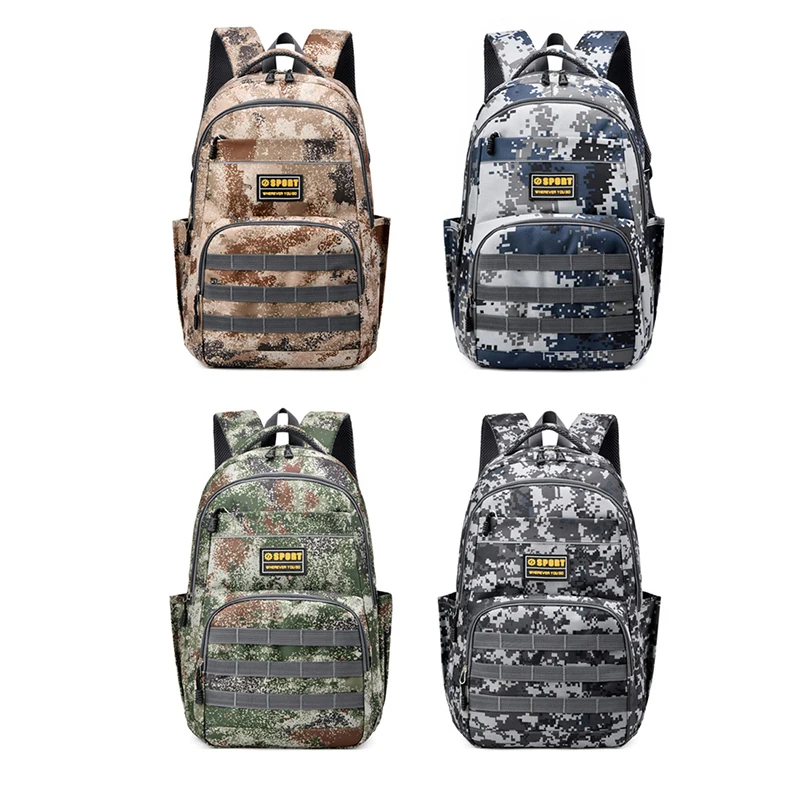 

Men Backpacks School Bag for Boys Teen Nylon Camouflage Back Pack Male Large Capacity