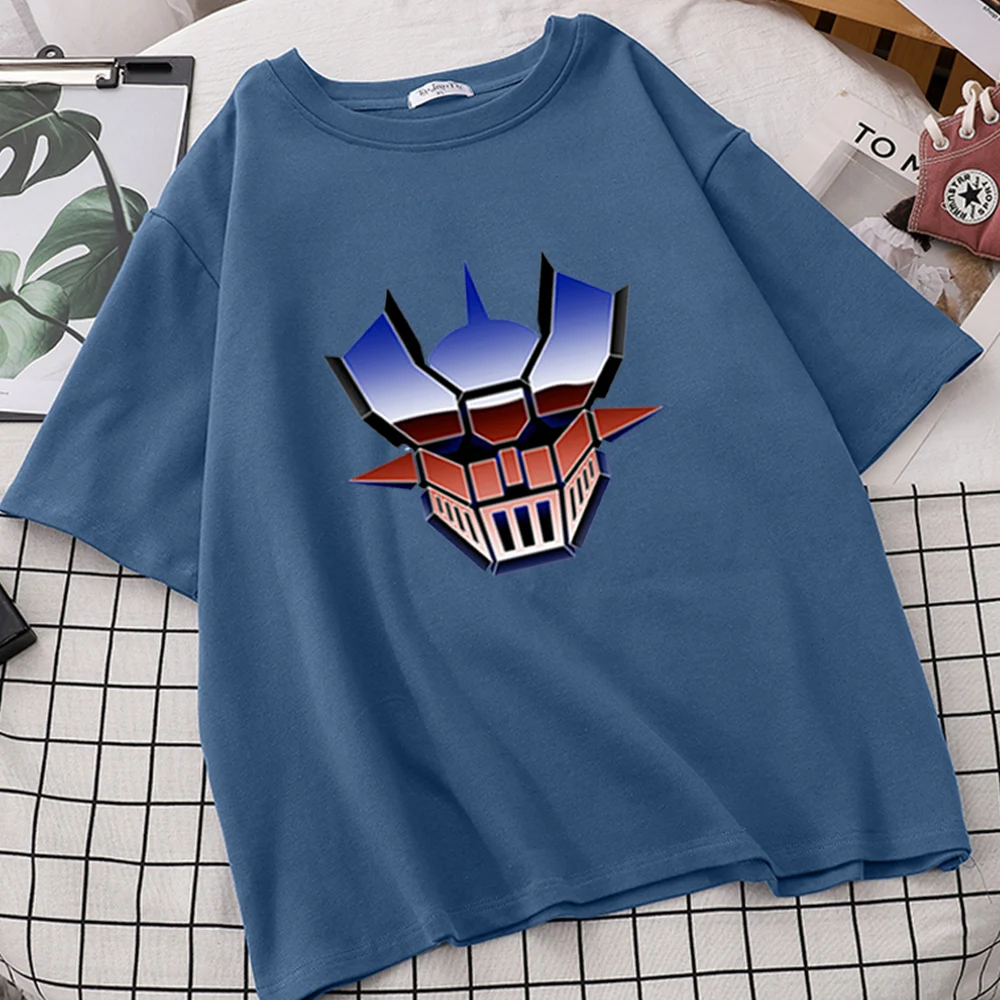 

Women Mazinger Z Tshirts Anime Harajuku Brands T-shirts Mujer High Quality Design Oversized T Shirts Camisetas Short Sleeve Tee