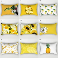 3050 pineapple leaf yellow pillow case pineapple yellow leaf home comfortable soft polyester 30 50 cm pillow case