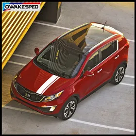 Автомобильные спортивные полосы для KIA SPORTAGE BORREGO, автомобильный Стайлинг, поясные линии, наклейка, автомобильные аксессуары для тела, автомобильная защита, Виниловая наклейка