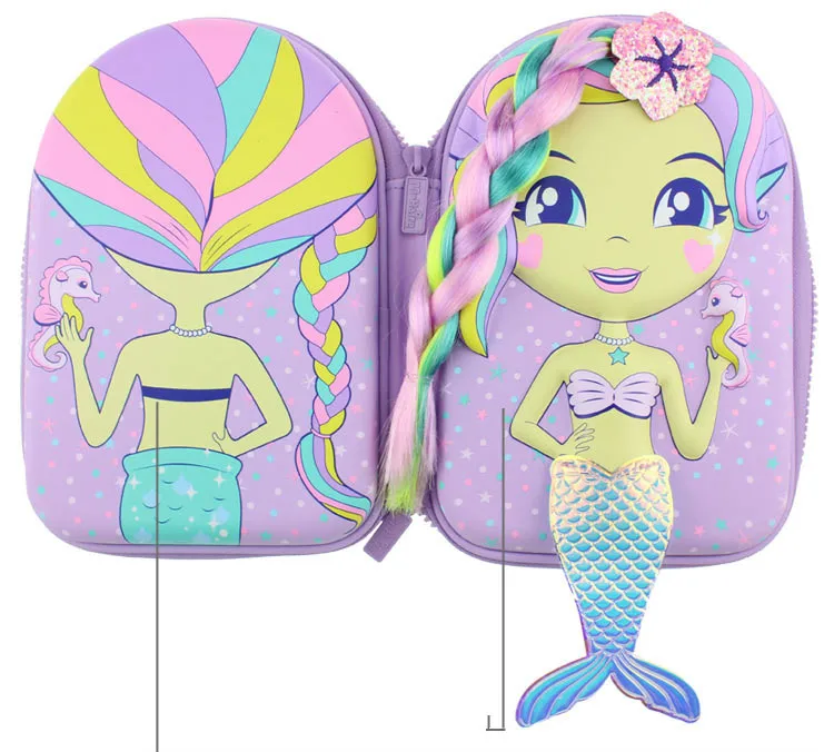 Женский милый вместительный пенал коробка для ручек многофункциональный