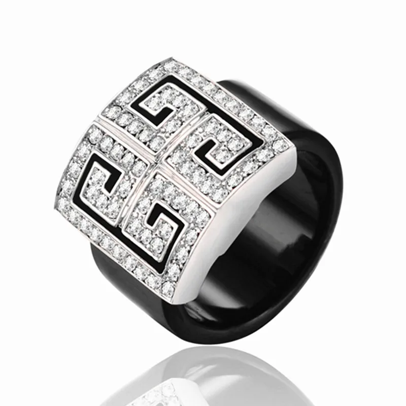 Кольцо для пар с богатой елкой мужское и женское кольцо большим квадратным