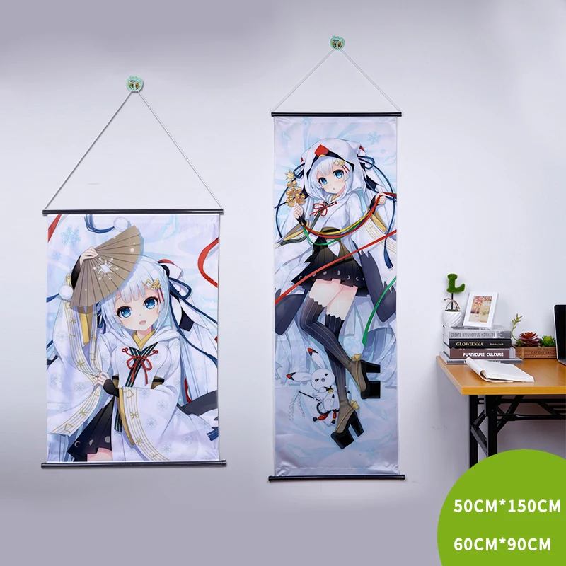 Home Decorative Poster Anime Cartoon Wall Scroll | Дом и сад