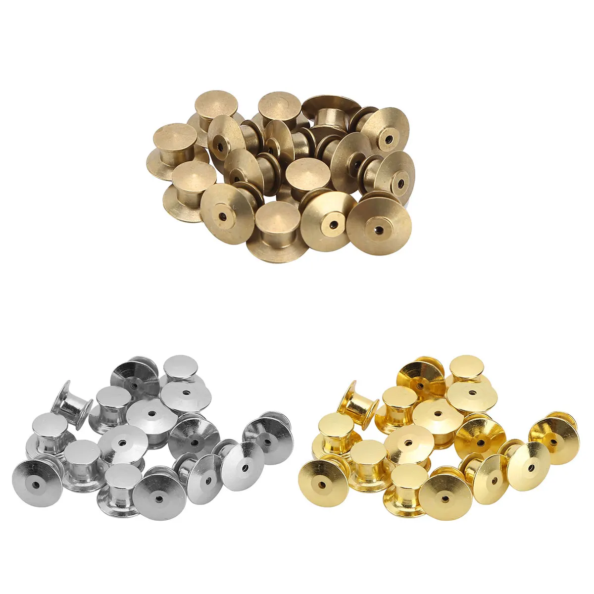 16 шт Металлические фиксаторы запасная форма значок комфорт булавка держатель
