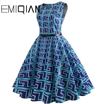 Модное женское банкетное платье без рукавов с цветочным принтом простое до