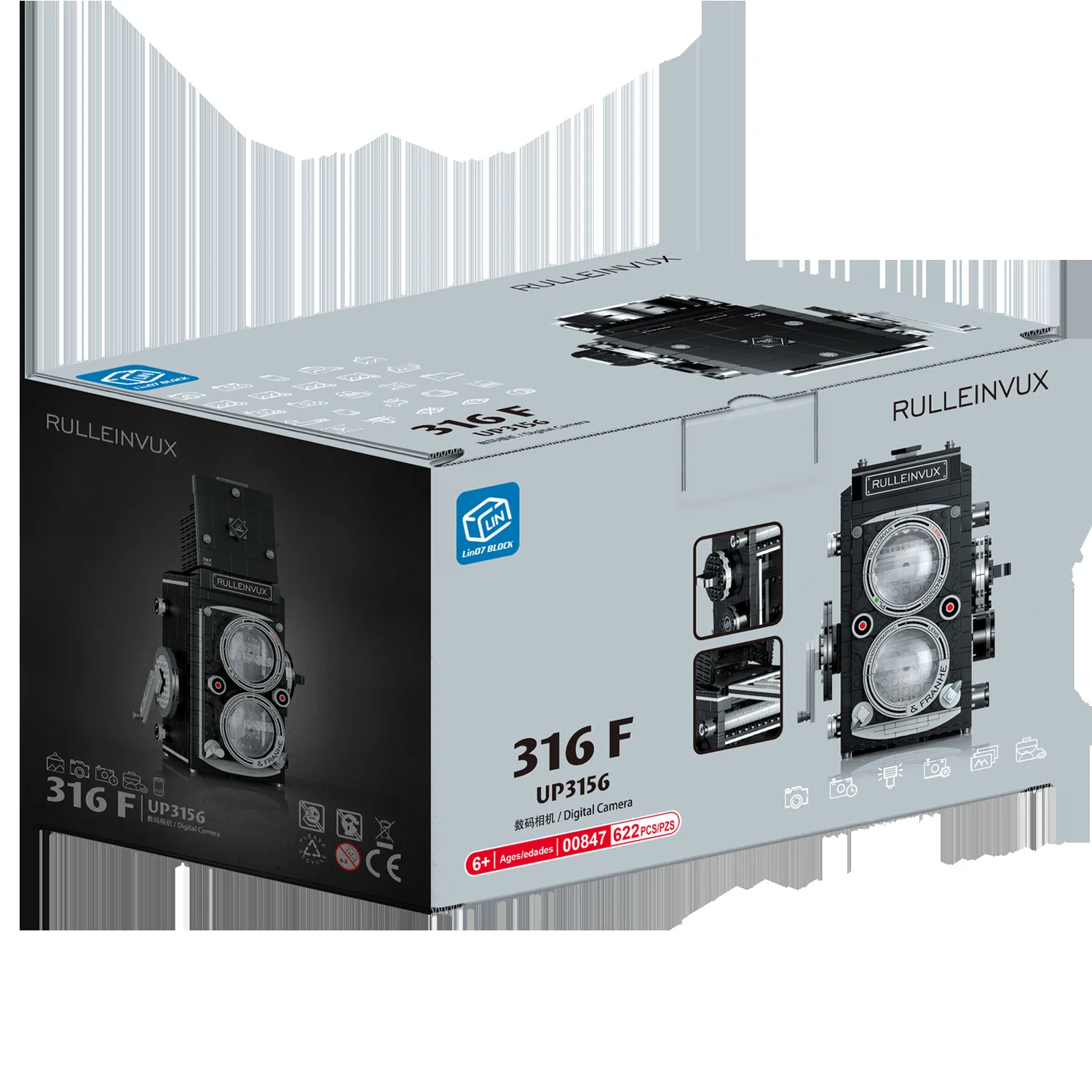 

Creative Toys Camera Model Building Blocks Simulation High-Tech Digital Camera Retro Collecting Idear Eductional Toys Kids Gift