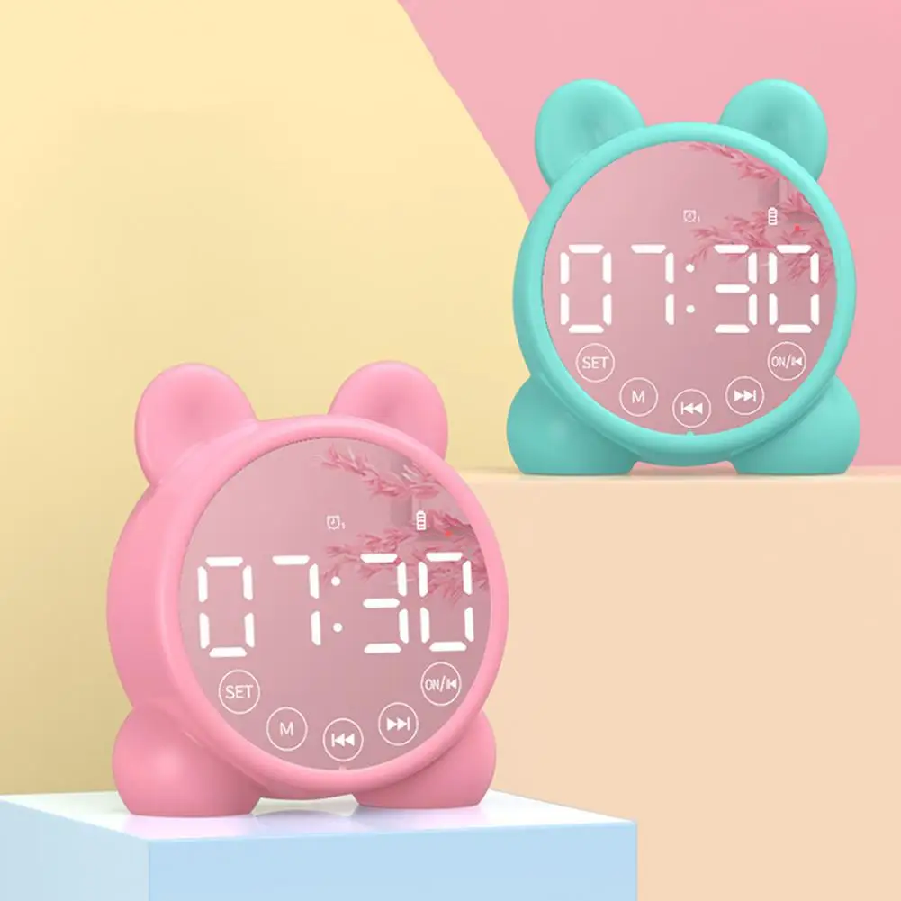 Беспроводные Часы с динамиком USB многофункциональный цифровой будильник Bluetooth