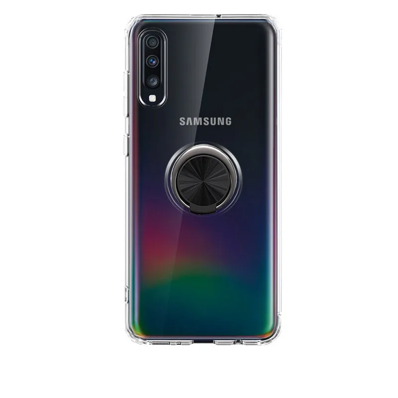 Для samsung Galaxy A70 чехол Clear кольцо из ТПУ телефонные чехлы для samsung A10 A20 A20e A30 A30s A40 A50 A50s A60 A70 A80 A90 чехол